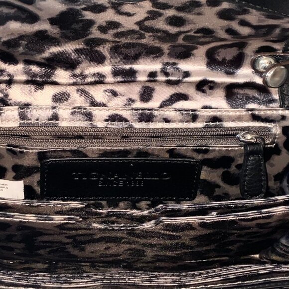 Tignanello Black Leather Mini Crossbody/Clutch Detachable Strap - Picture 8 of 10